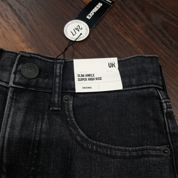 ⭐️ EXPRESS SLIM ANKLE SUPER HIGH RISE JEANS - Picture 6 of 8